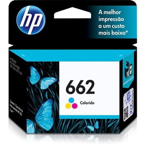 Cartucho de Tinta HP 662 Tricolor CZ104AB