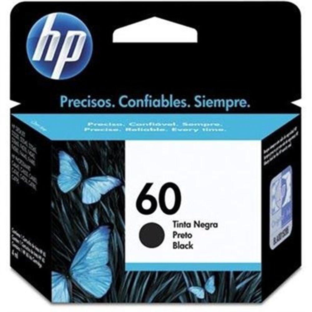 Cartucho de Tinta HP 60 Preto CC640WB Cartucho de Tinta HP 60 Preto CC640WB