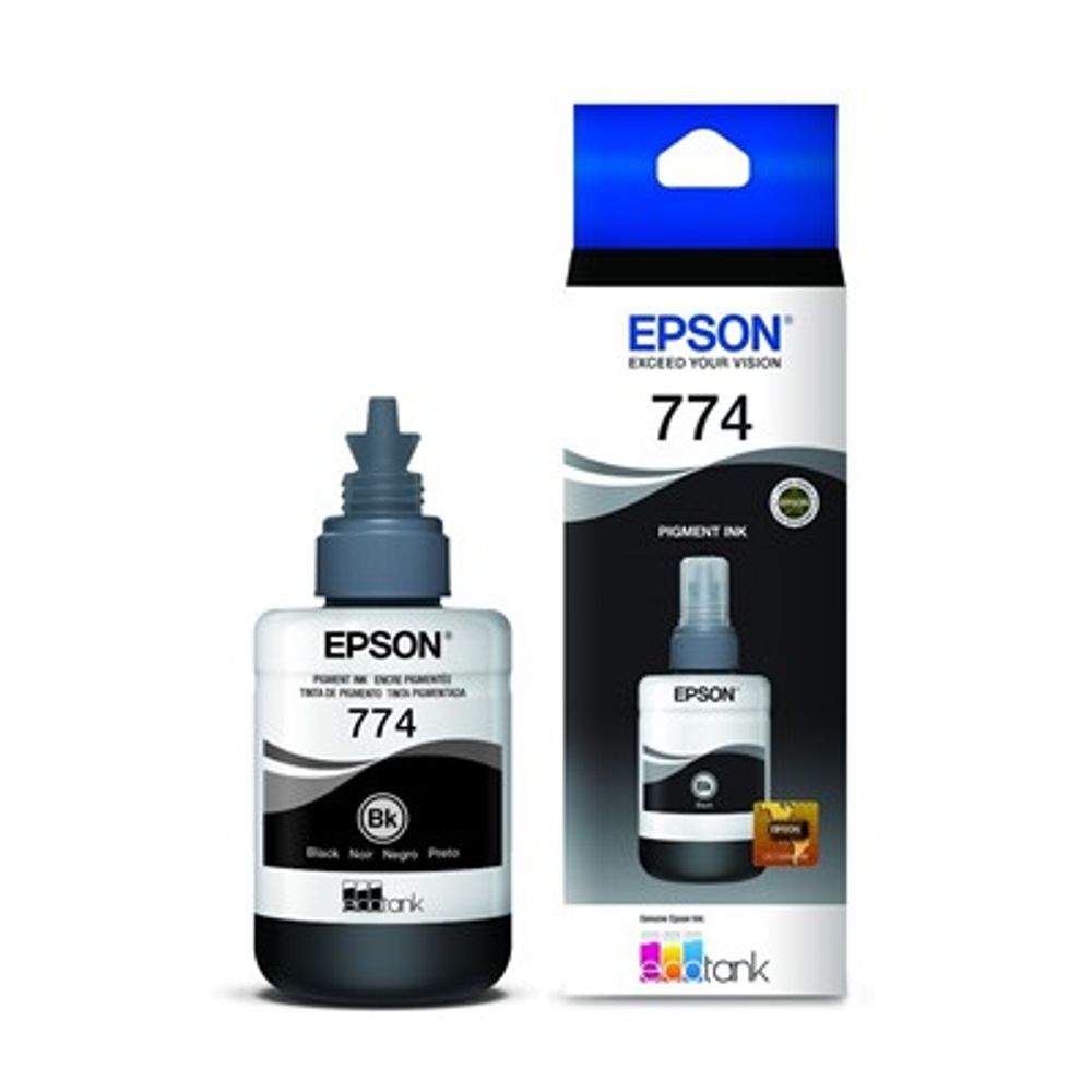 Garrafa de Tinta Epson T774 T774120-AL Preto Garrafa de Tinta Epson T774 T774120-AL Preto