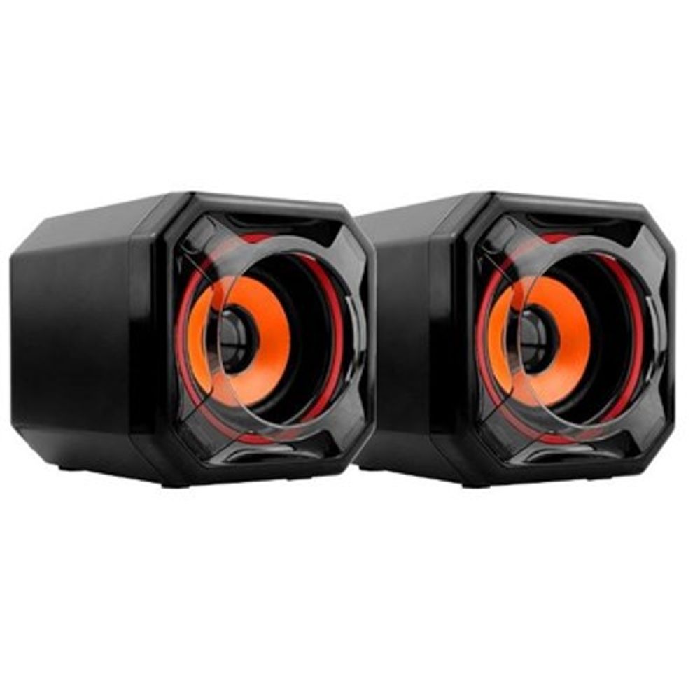 Caixa de Som Argom Estéreo Volcano Bass 5W ARG-SP-1049 Preto Caixa de Som Argom Estéreo Volcano Bass 5W ARG-SP-1049 Preto