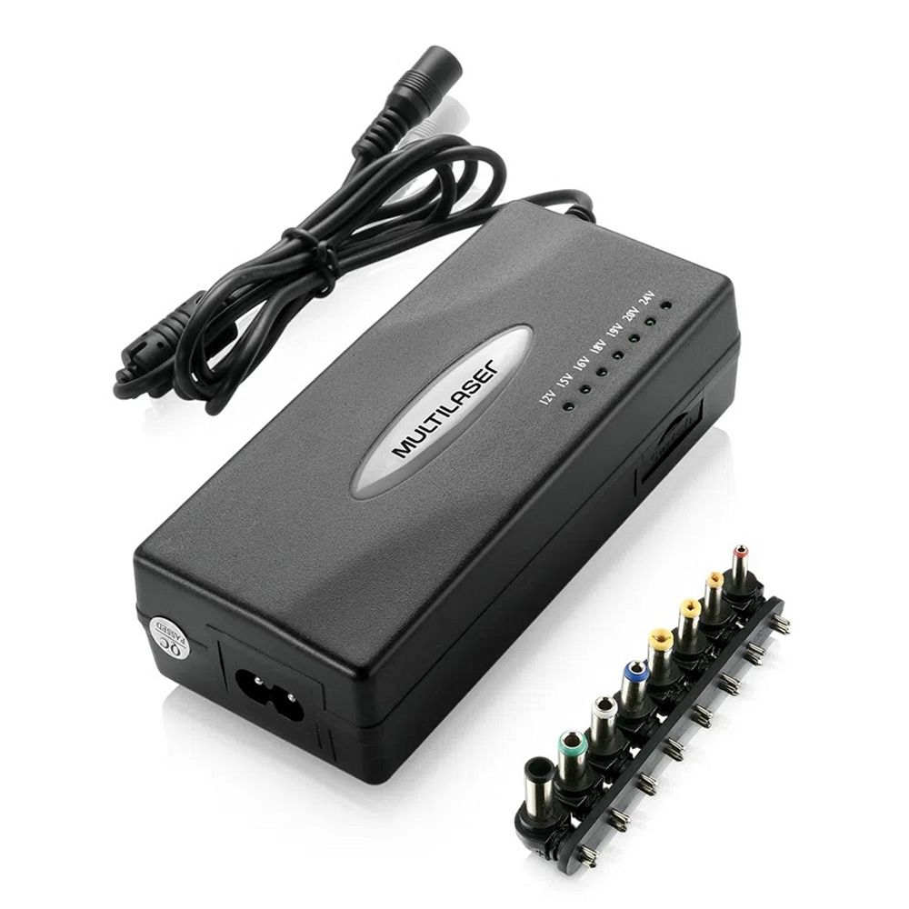 Fonte Universal Multilaser para Notebook 90W CB007 Fonte Universal Multilaser para Notebook 90W CB007