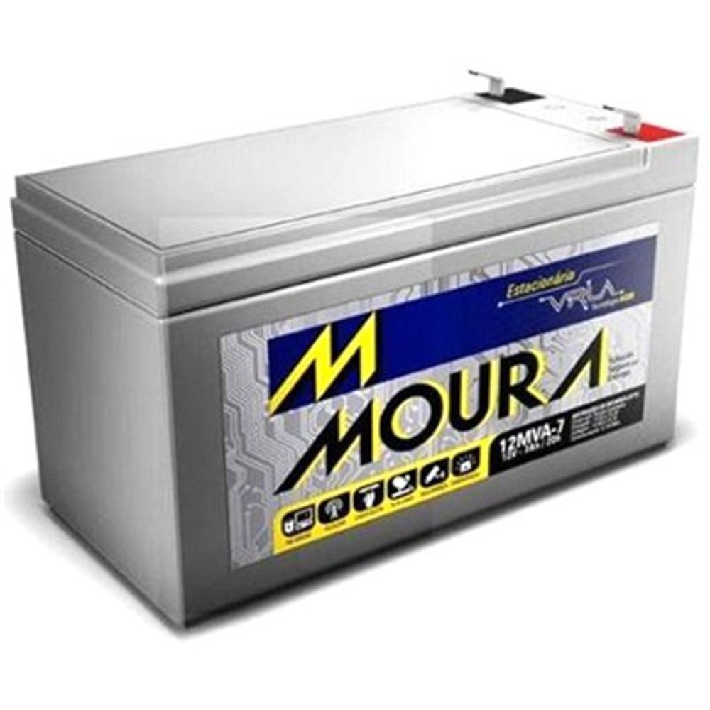 Bateria para Nobreak VRLA 12MVA-7 - Moura