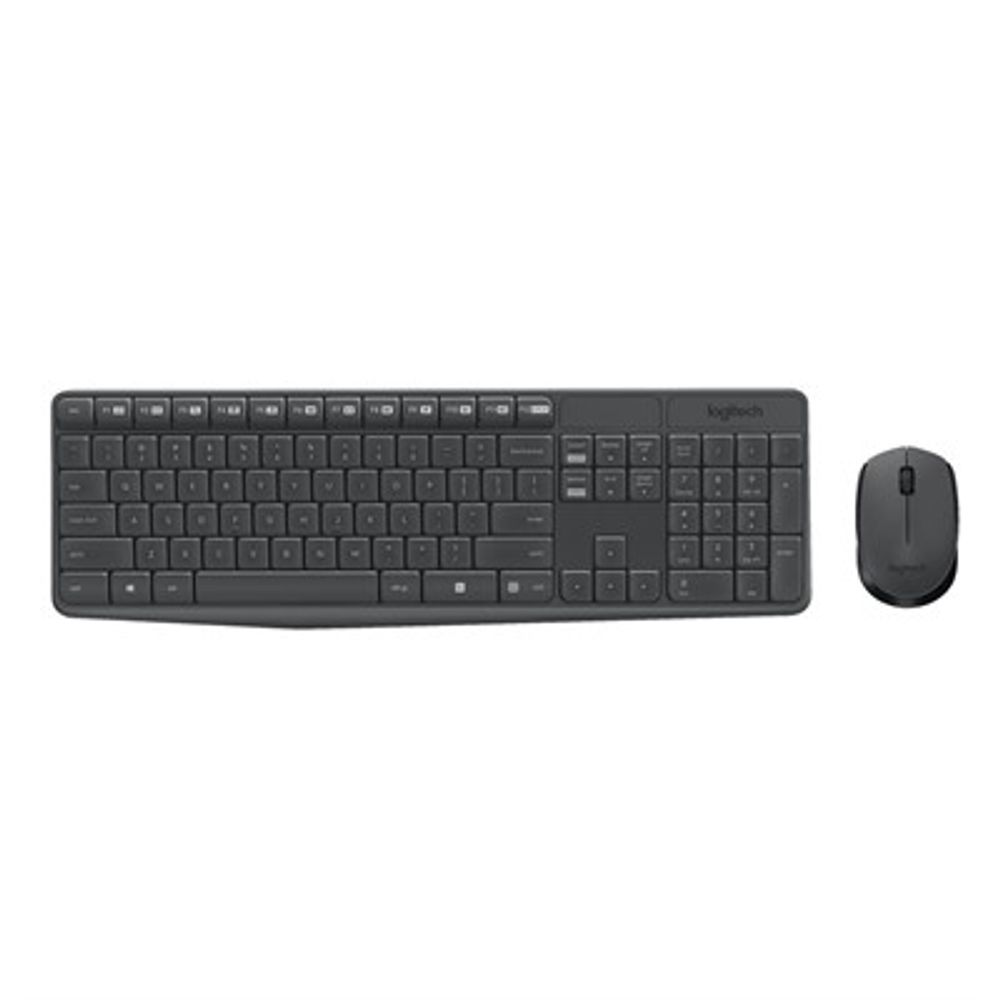 Kit Teclado e Mouse Logitech MK235 Wireless Preto 920-007903 Kit Teclado e Mouse Logitech MK235 Wireless Preto 920-007903
