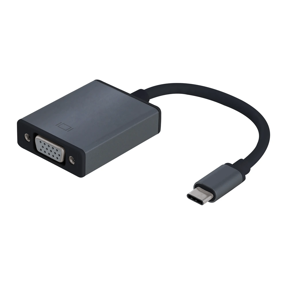 Adaptador Argom USB-C para VGA ARG-CB0043 Preto Adaptador Argom USB-C para VGA ARG-CB0043 Preto