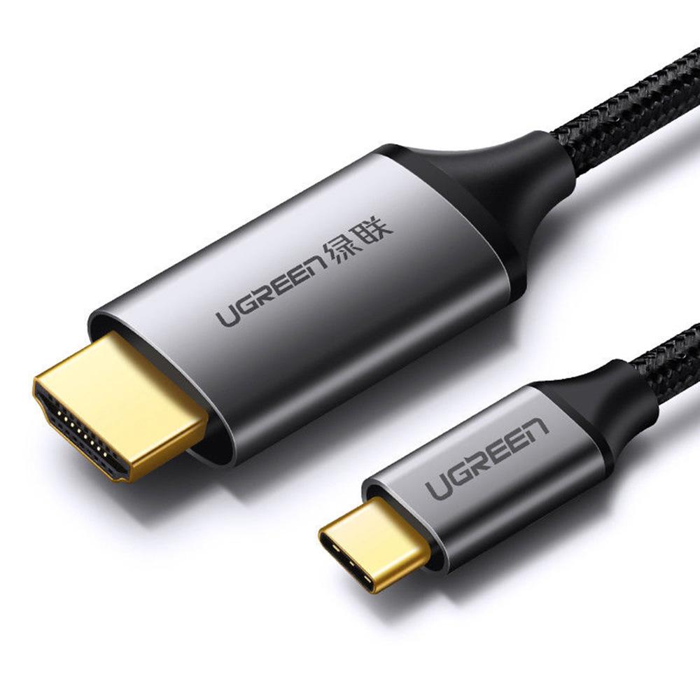 Cabo Ugreen USB-C Para HDMI MM142 Preto 1,5m Cabo Ugreen USB-C Para HDMI MM142 Preto 1,5m