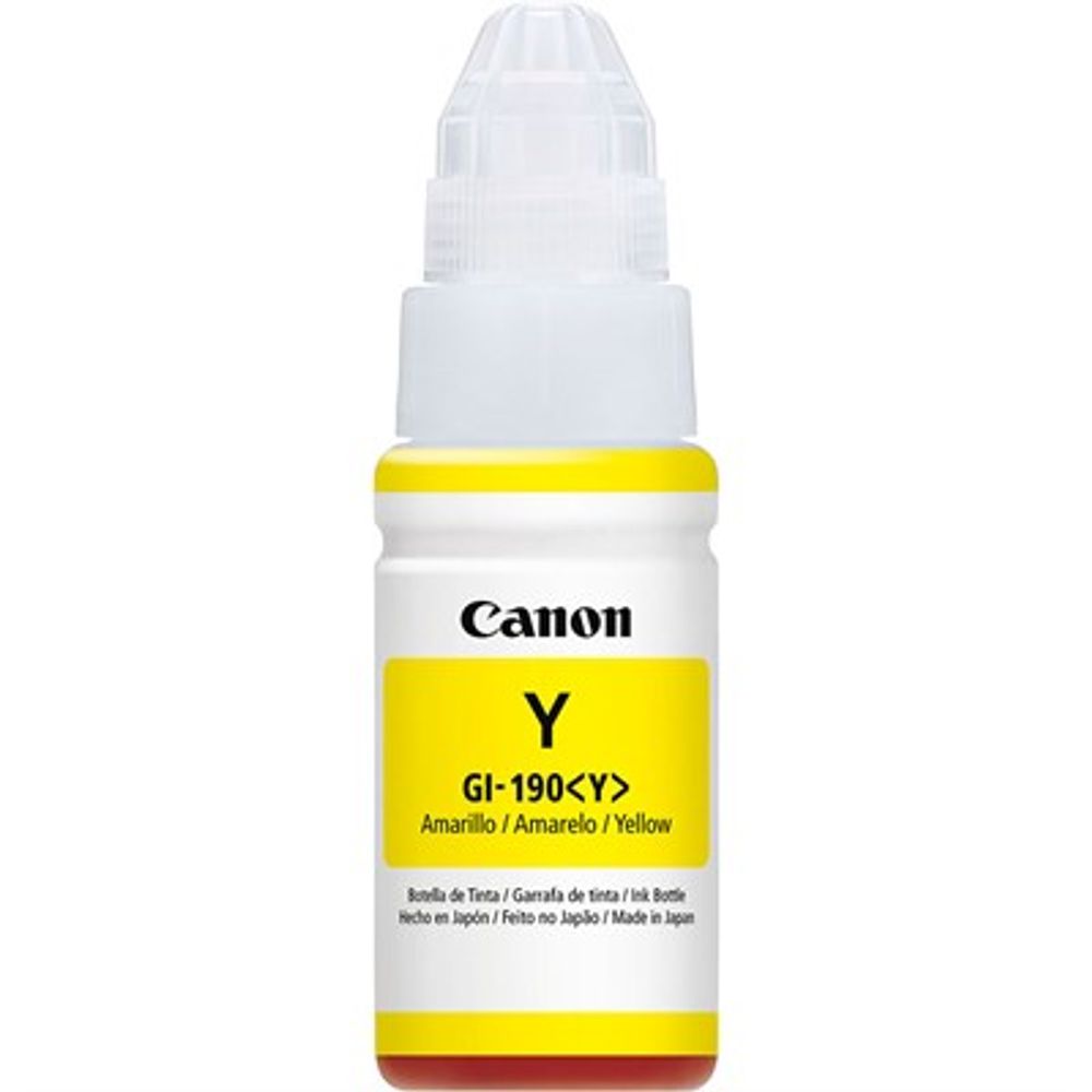 Garrafa de Tinta GI-190Y Amarelo 0670C001AA - Canon Garrafa de Tinta GI-190Y Amarelo 0670C001AA - Canon