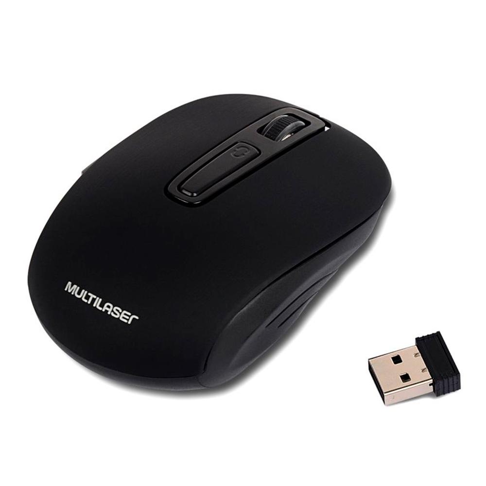 Mouse USB Wireless Litio Preto MO277 - Multilaser Mouse USB Wireless Litio Preto MO277 - Multilaser