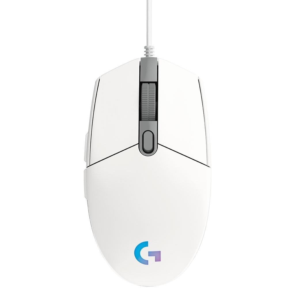Mouse Gamer USB G203 Lightsync Branco Logitech G Mouse Gamer USB G203 Lightsync Branco Logitech G
