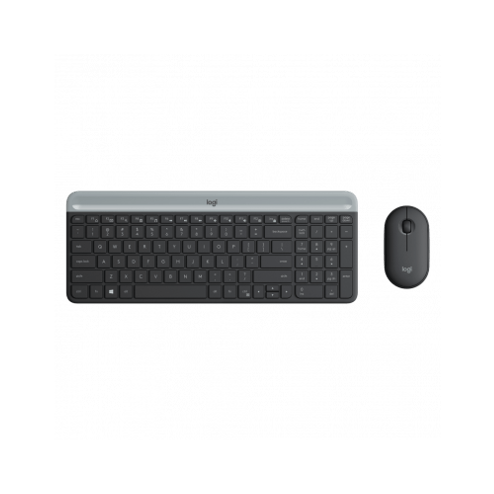 Kit Teclado e Mouse Logitech Sem fio MK470 Slim Ultrafino Preto 920-008674 Kit Teclado e Mouse Logitech Sem fio MK470 Slim Ultrafino Preto 920-008674