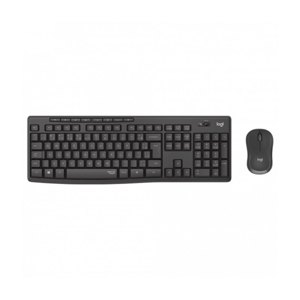 Kit Teclado e Mouse Logitech Sem Fio MK295 Silent Preto 920-009793 Kit Teclado e Mouse Logitech Sem Fio MK295 Silent Preto 920-009793