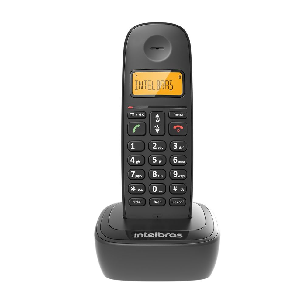 Telefone de mesa Sem Fio TS 2510 Preto 4122510 - Intelbras
