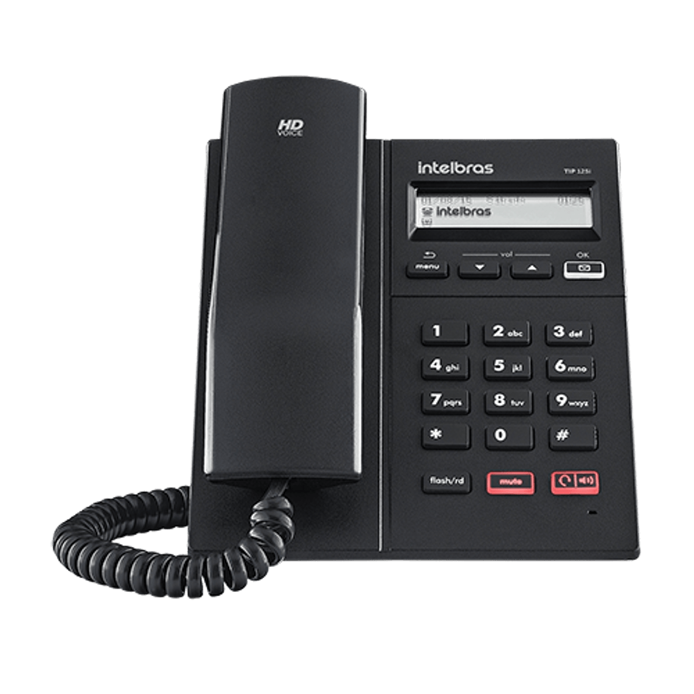 Telefone com Fio IP Identificador de Chamadas TIP 125I 4201250 - Intelbras