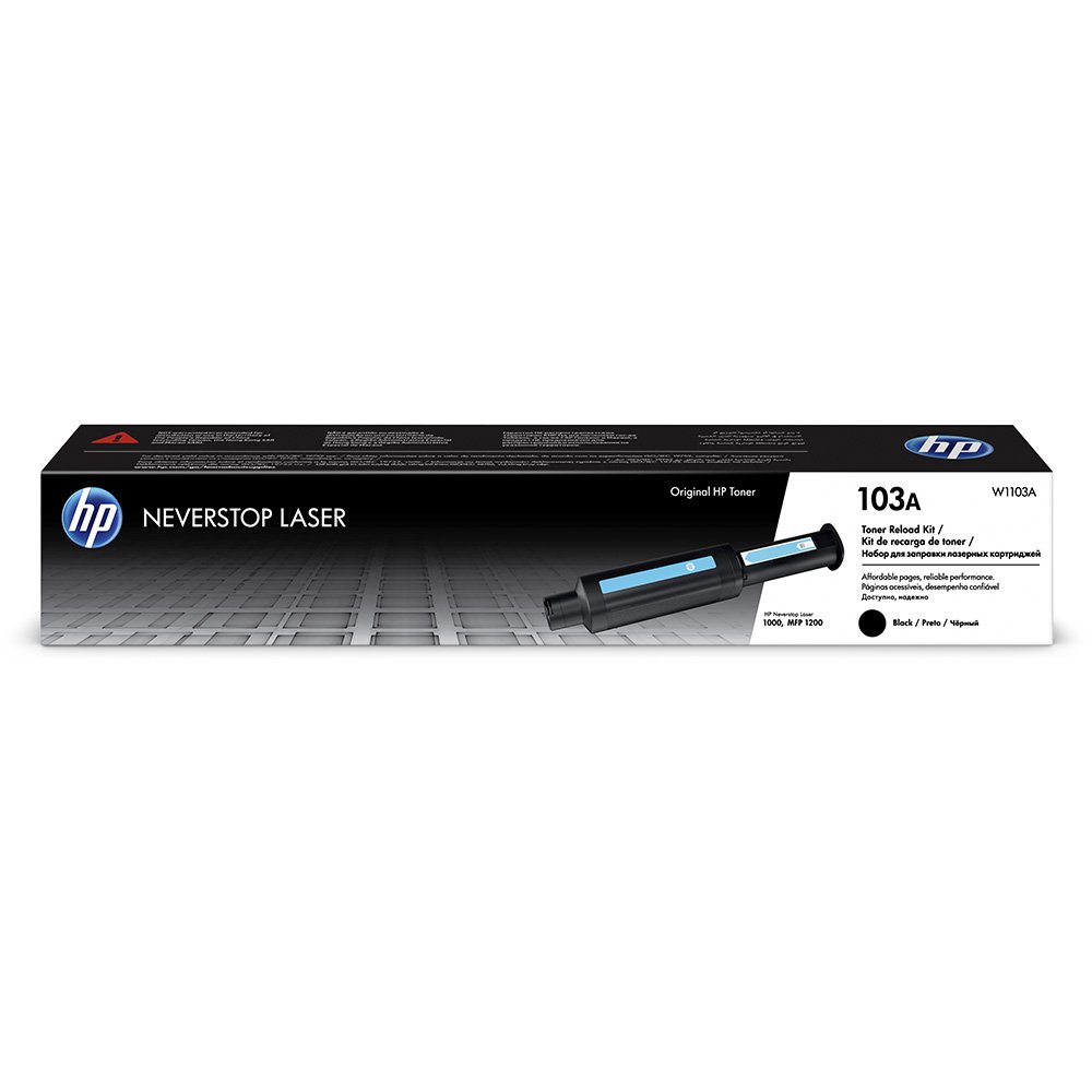 Toner HP 103A 2500 PAG Kit de Recarga Preto W1103A Toner HP 103A 2500 PAG Kit de Recarga Preto W1103A