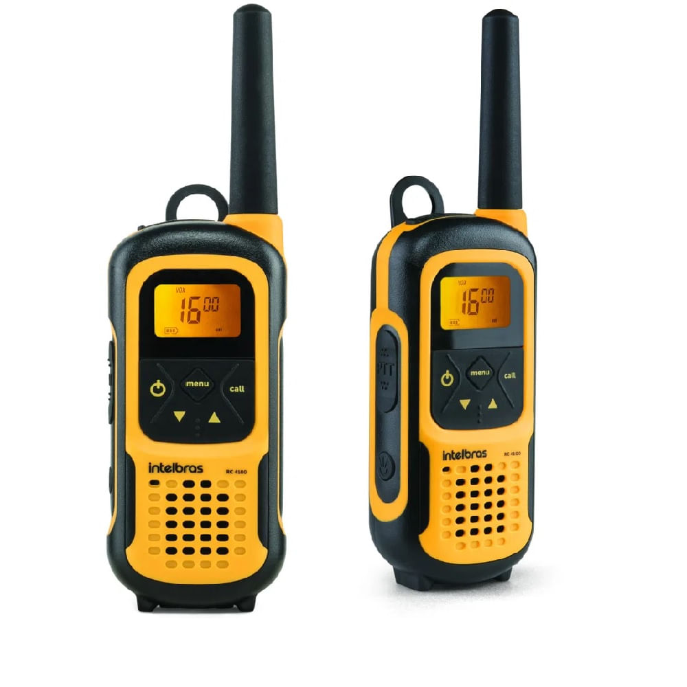 Walkie Talkie Intelbras 26 Canais 20 Km RC4102 WaterProof 4528102 Amarelo Walkie Talkie Intelbras 26 Canais 20 Km RC4102 WaterProof 4528102 Amarelo