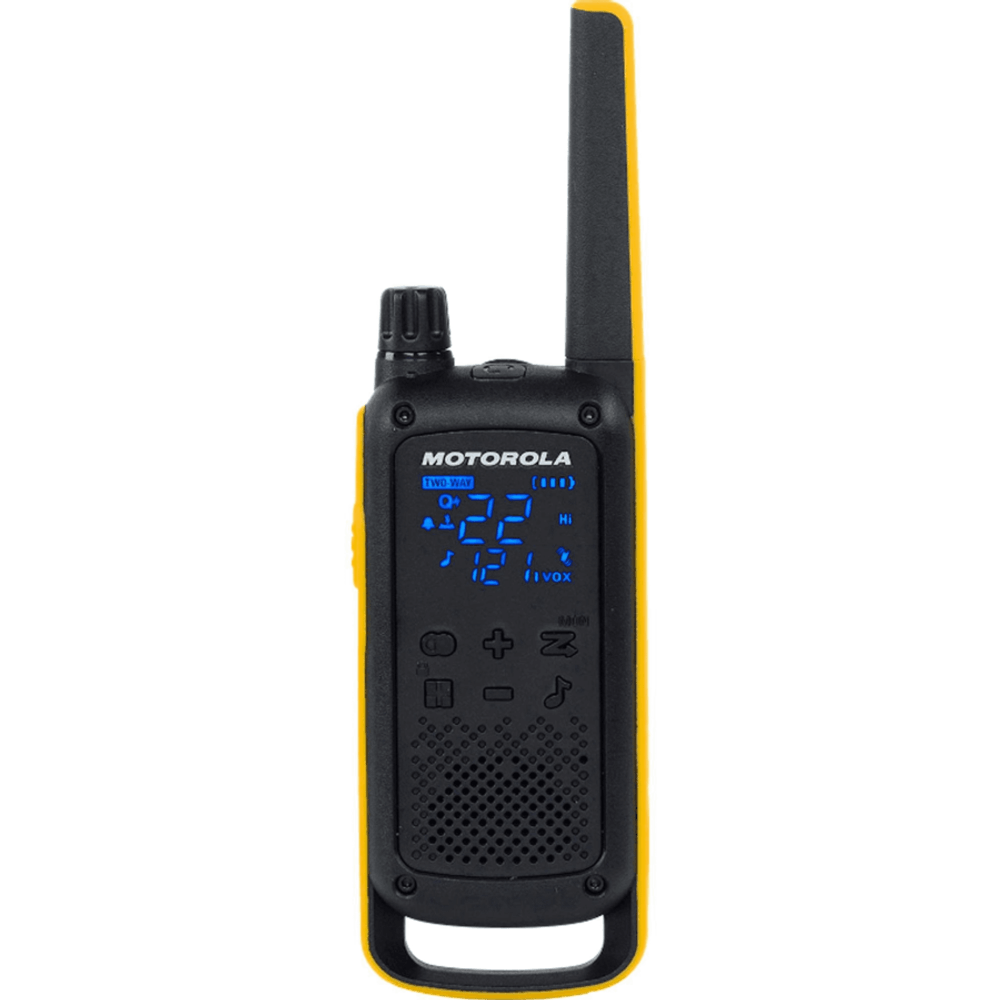 Walkie Talkie Talkabout IPX4 26 Canais 35 Km T470BR Amarelo - Motorola