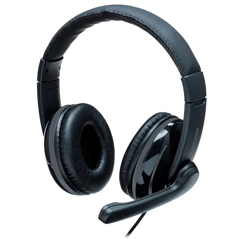Headset Multilaser com fio Pro Preto PH317 Headset Multilaser com fio Pro Preto PH317