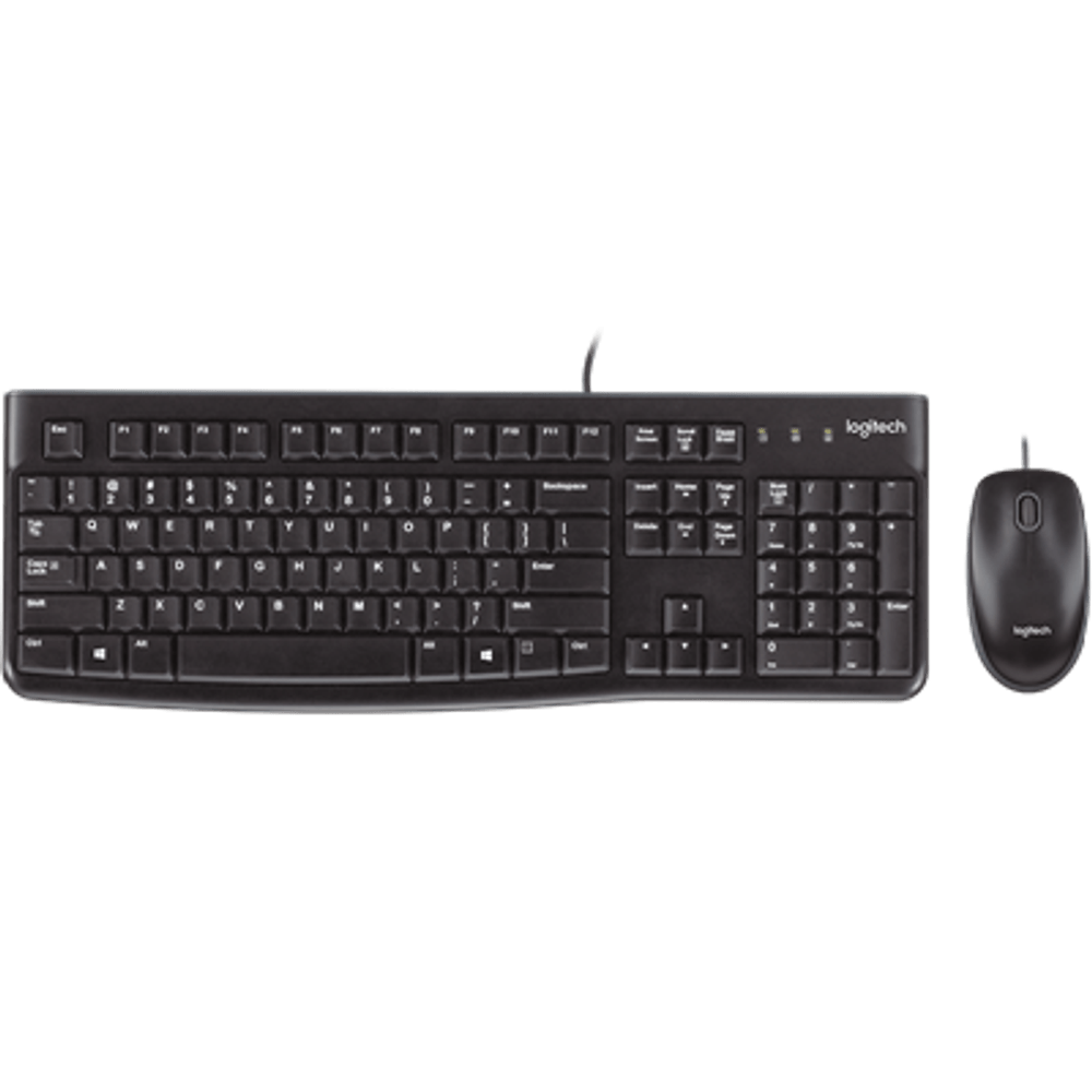 Kit Teclado e Mouse Logitech USB Preto MK120 Kit Teclado e Mouse Logitech USB Preto MK120