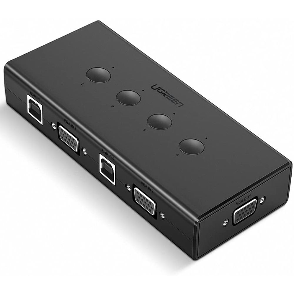 Switch KVM 4 Portas USB CM154 Preto - Ugreen
