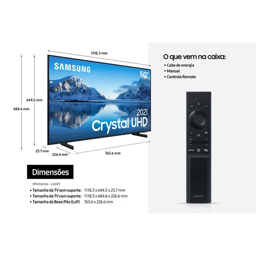 samsung crystal uhd 50 ficha tecnica