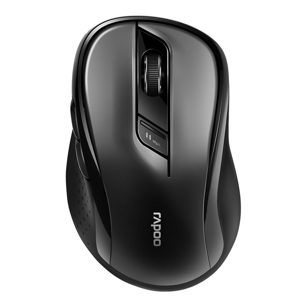 Mouse Sem Fio M500 Bluetooth/Wireless Preto RA013 - Rapoo