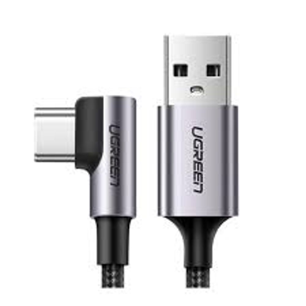 Cabo USB para USB-C 90 graus 2.0M Nylon  Preto US284 - Ugreen