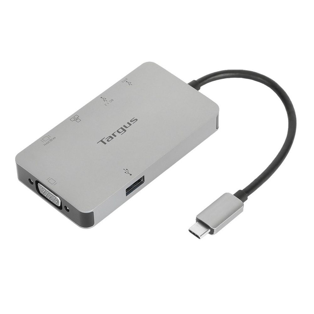 Adaptador USB-C Para HDMI e VGA 4K DOCK419USZ Cinza - Targus