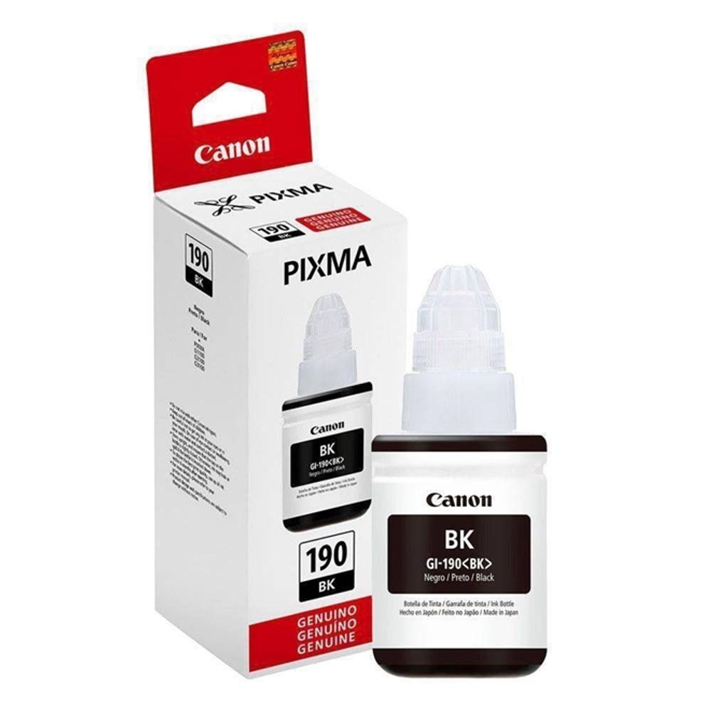 Garrafa de Tinta GI-190BK Preto 0667C001AA - Canon
