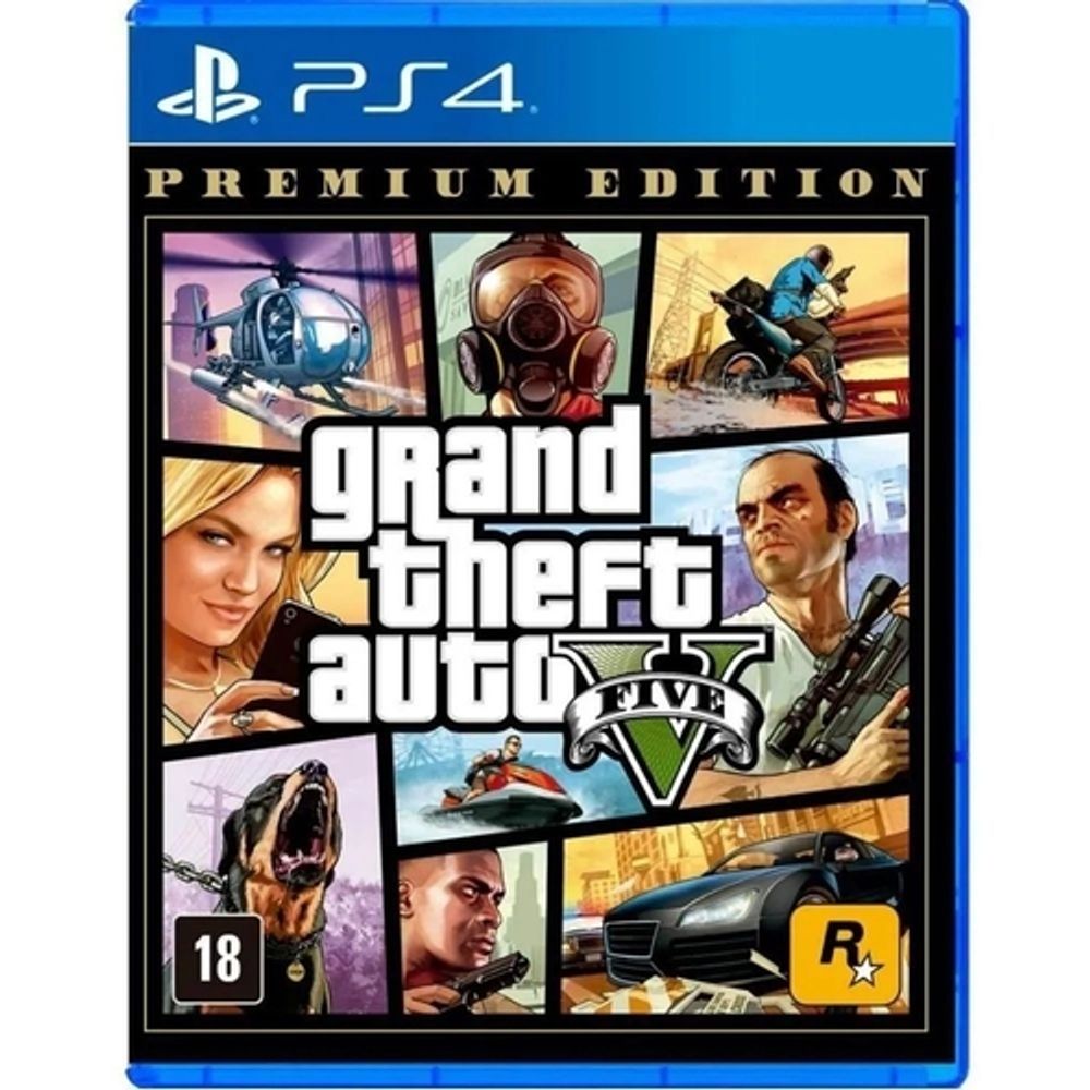 Jogo para PS4 GTA V Premium Edition - Rockstar Jogo para PS4 GTA V Premium Edition - Rockstar