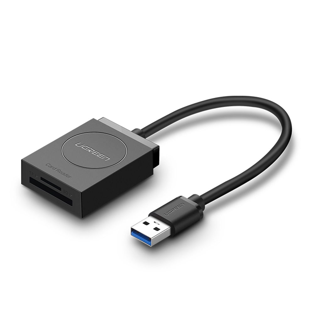 Leitor de Cartao de Memoria TF/SD USB 3.0 Com Cabo CR127 - Ugreen