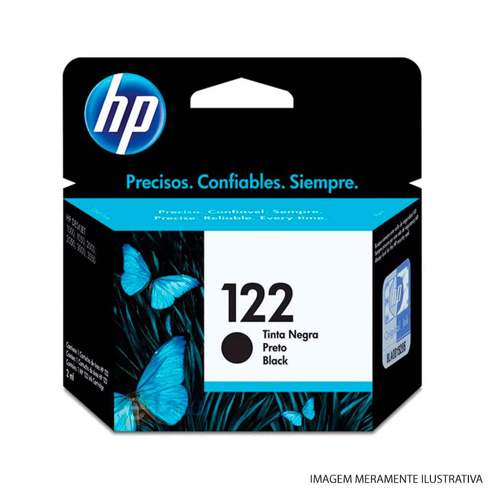 Cartucho de Tinta HP 122 Preto CH561HB Cartucho de Tinta HP 122 Preto CH561HB