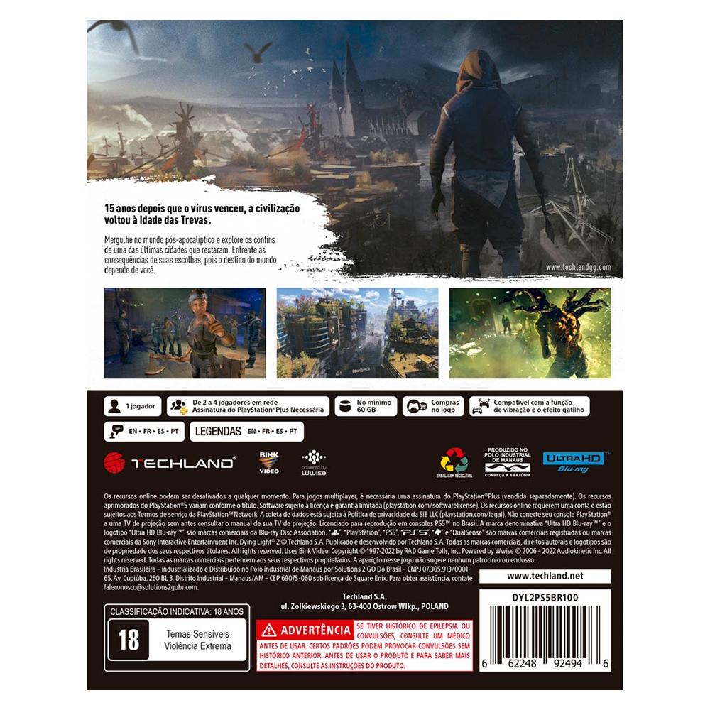 Jogo Dying Light 2: Stay Human - PS5 - Elite Games - Compre na melhor loja  de games - Elite Games