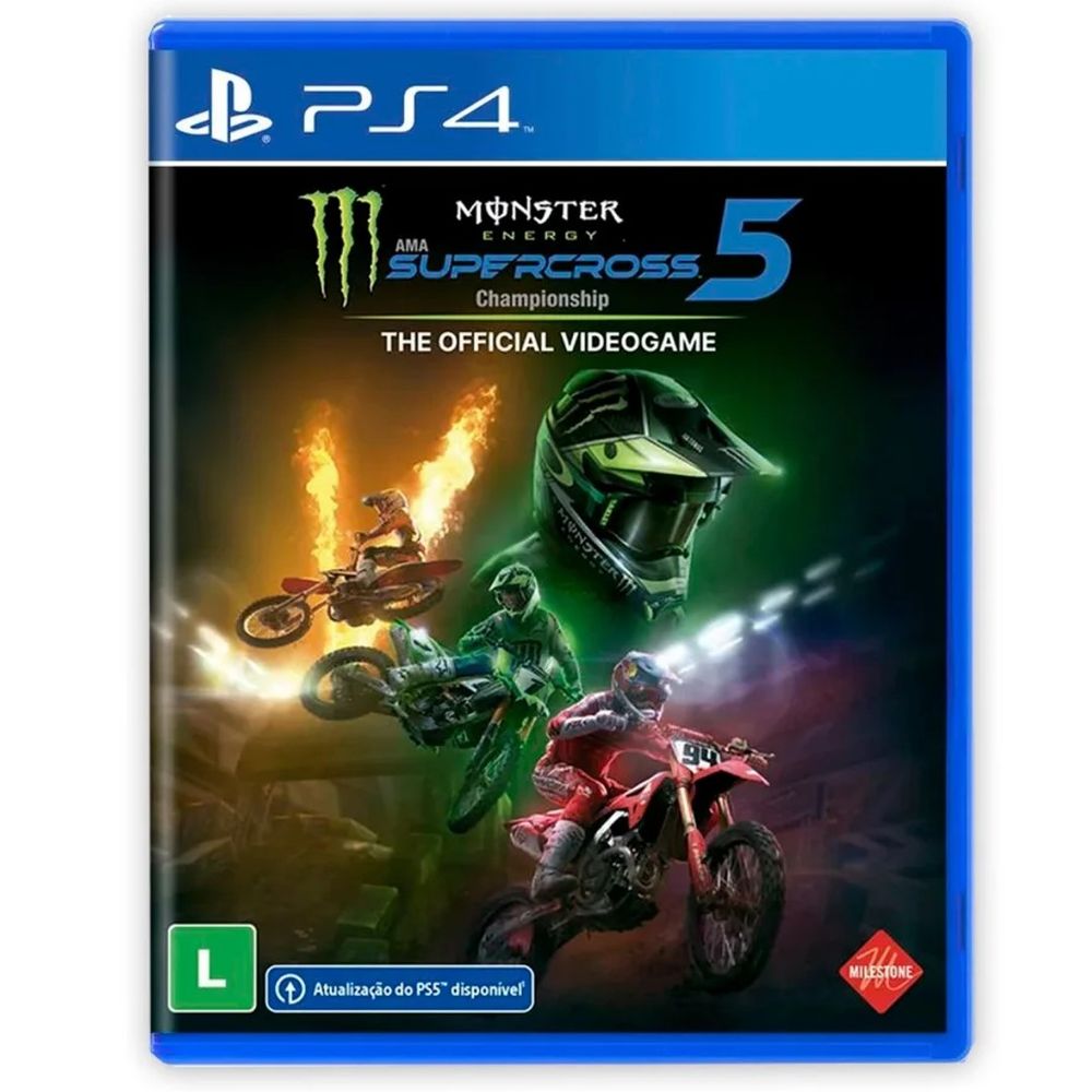 Jogo para PS4 Monster Energy Supercross 5 - Milestone