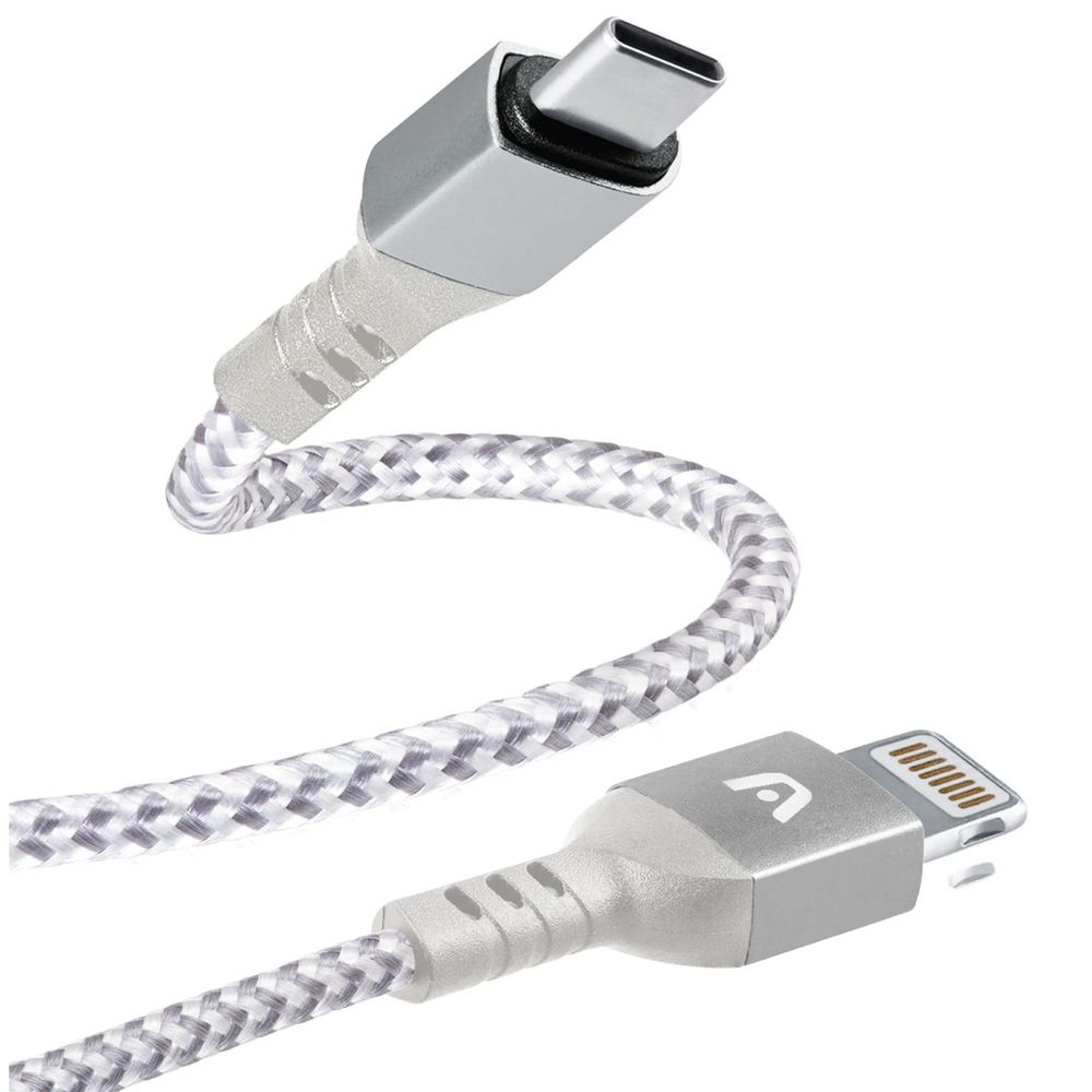 Cabo USB-C para Lightning 1.8M Fast Charge Nylon ARG-CB-0024WT Branco - Argom