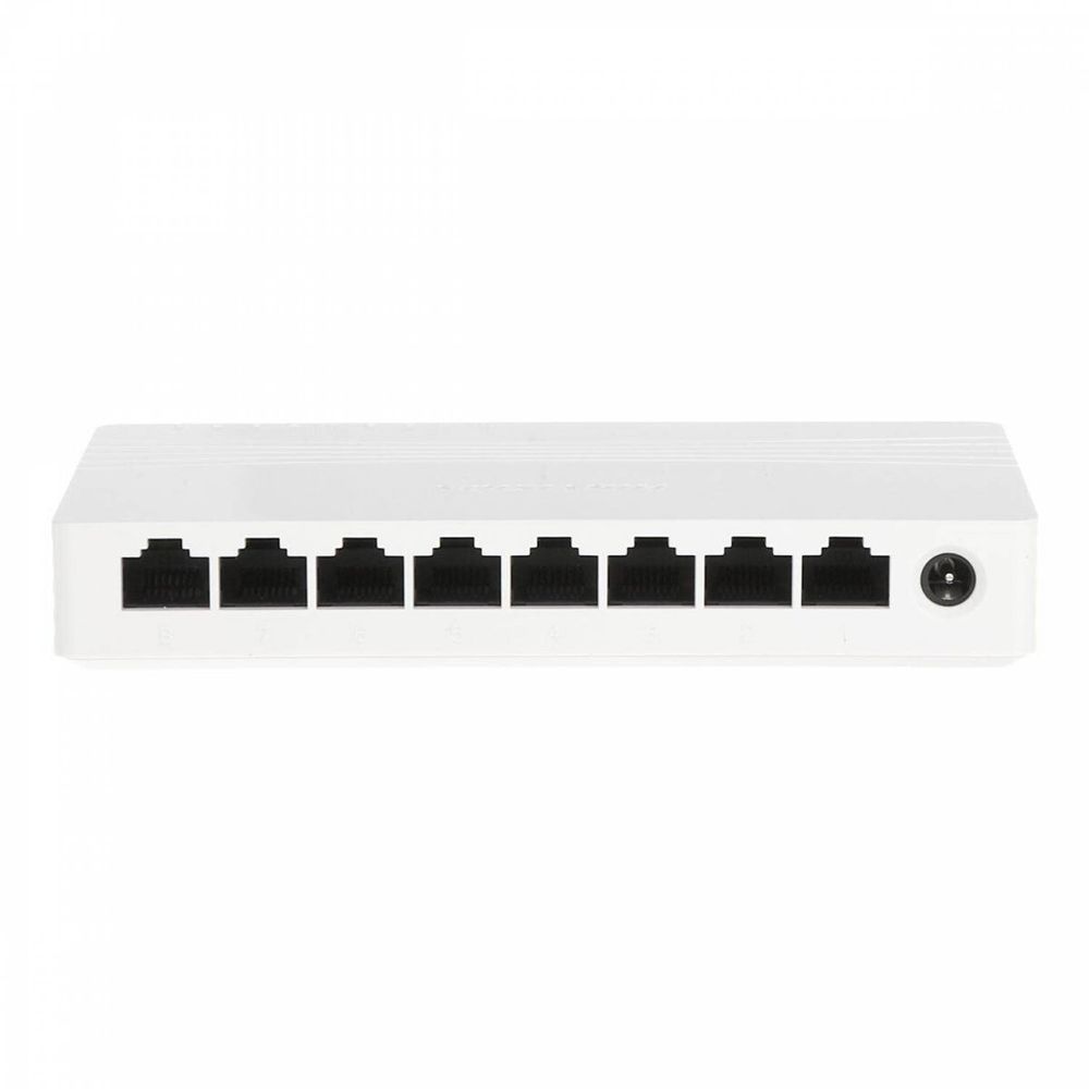 Switch 8 Portas 10-100-1000 Gigabit Branco DS-3E0508D-E - Hikvision