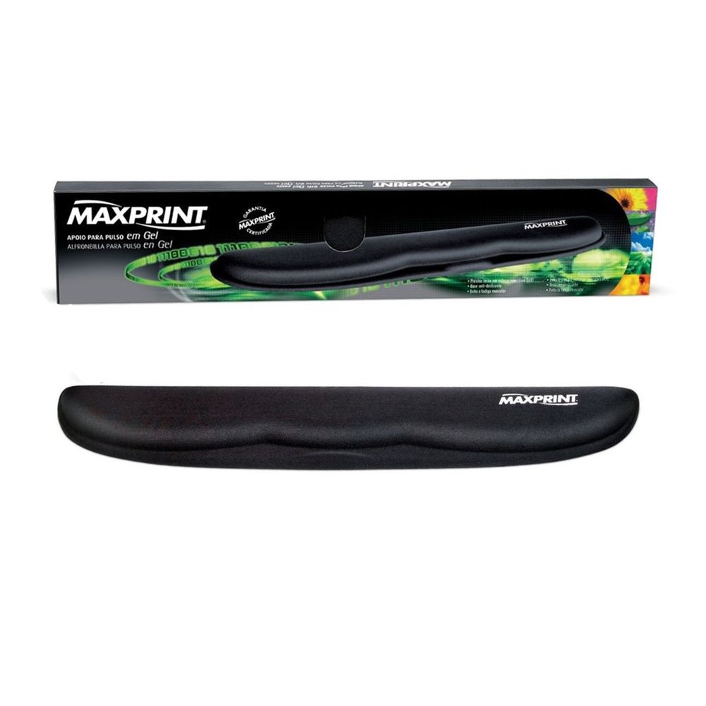 Apoio de Pulso para Teclado em Gel 602295 Preto - Maxprint Apoio de Pulso Maxprint para Teclado em Gel 602295 Preto Apoio de Pulso para Teclado em Gel 602295 Preto - Maxprint Apoio de Pulso Maxprint para Teclado em Gel 602295 Preto