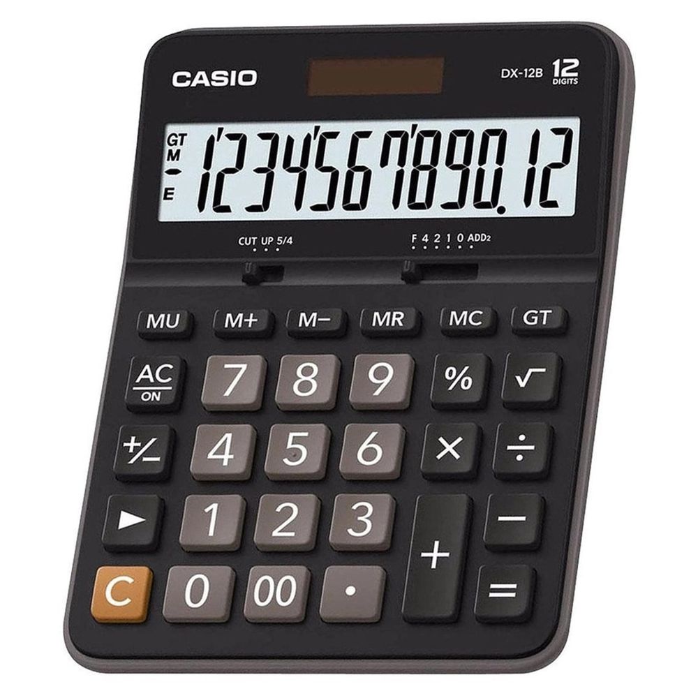 Calculadora de Mesa  12 Digitos DX-12B-S4-DC Preto - Casio