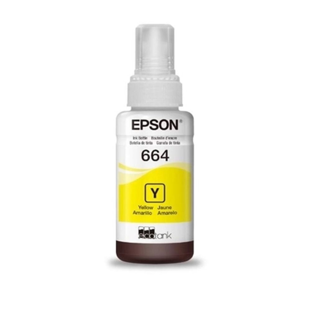 Garrafa de Tinta Epson 664 T664420AL Amarelo
