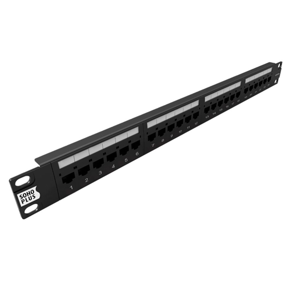 Patch Panel CAT6 24 Portas T568A/B - SohoPlus