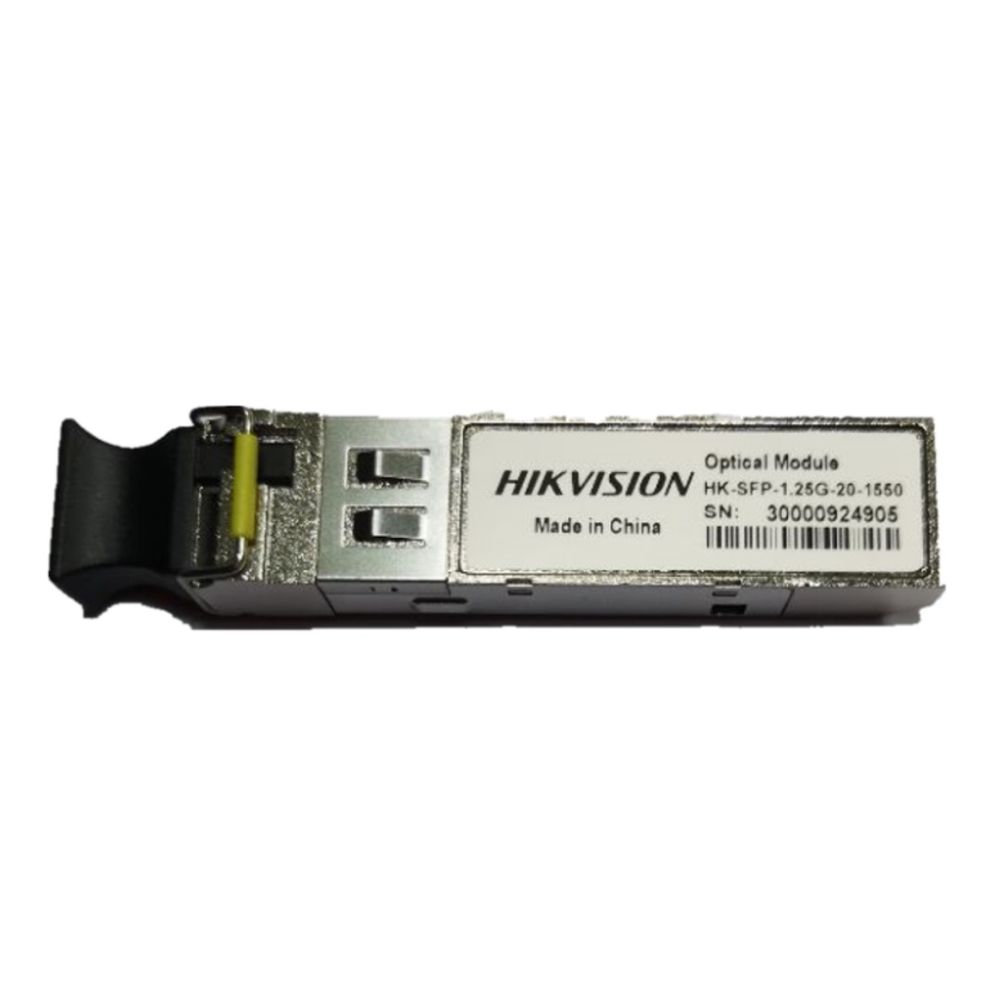 Modulo  SFP para Switch  Single Bi-Direcional com conector LC TX/1550nm/RX1310nm 1.25Gb 20Km HK-SFP-1.25G-20-1550 - Hikvision