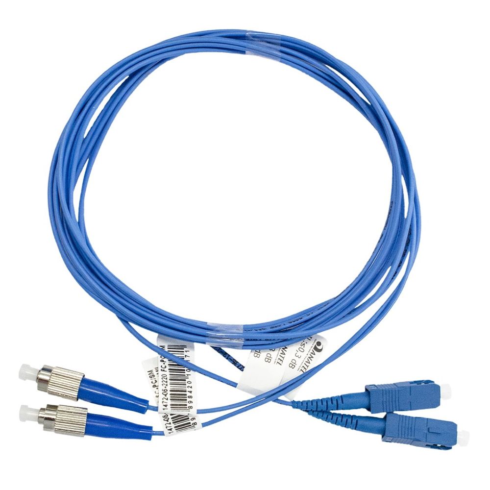 Cordao Optico Duplex SM G657A UPC/SC 2MM 2,5M  - Fibracem