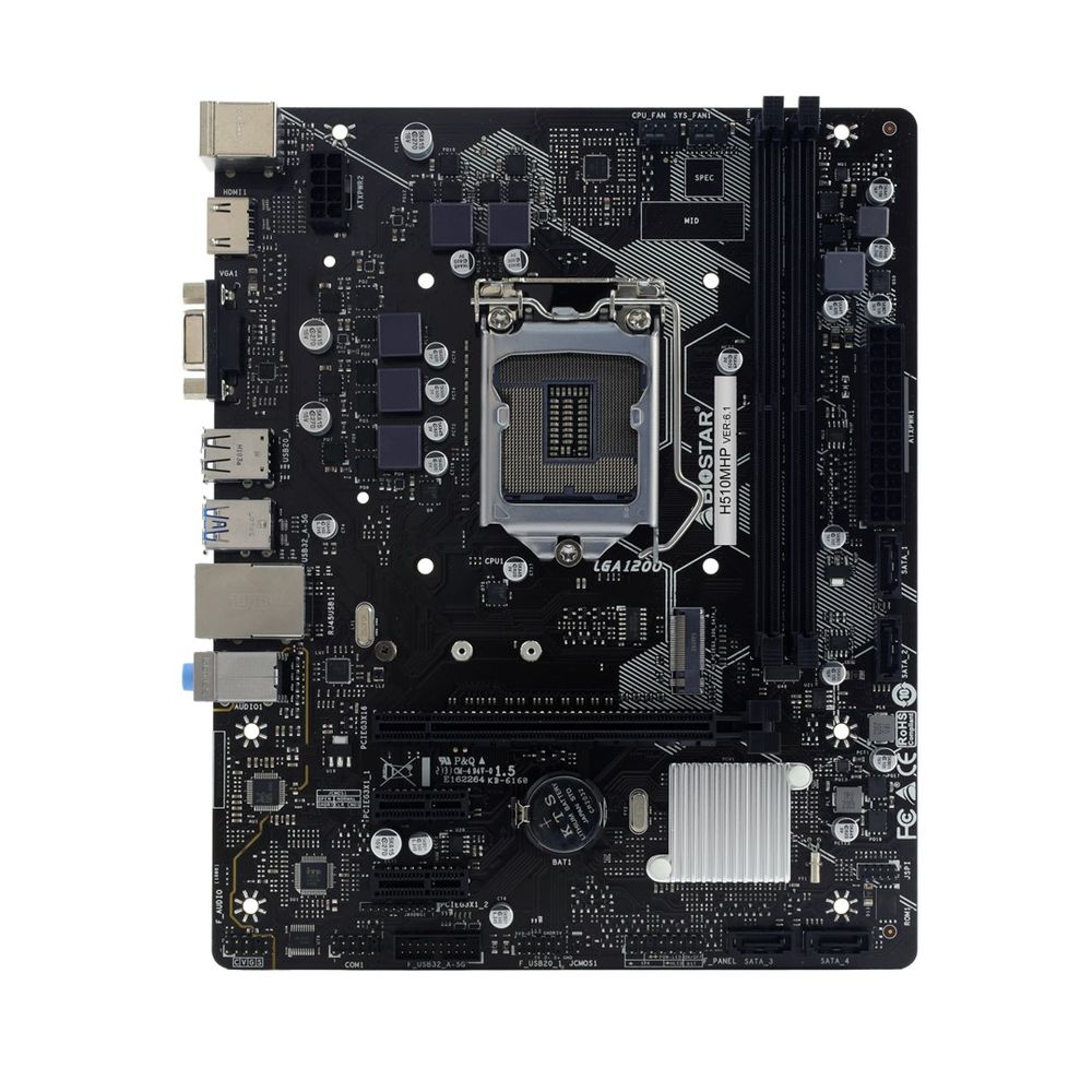 Placa Mae Micro ATX Intel 11/10G H510 LGA 1200 - Biostar - Info Store - Prod
