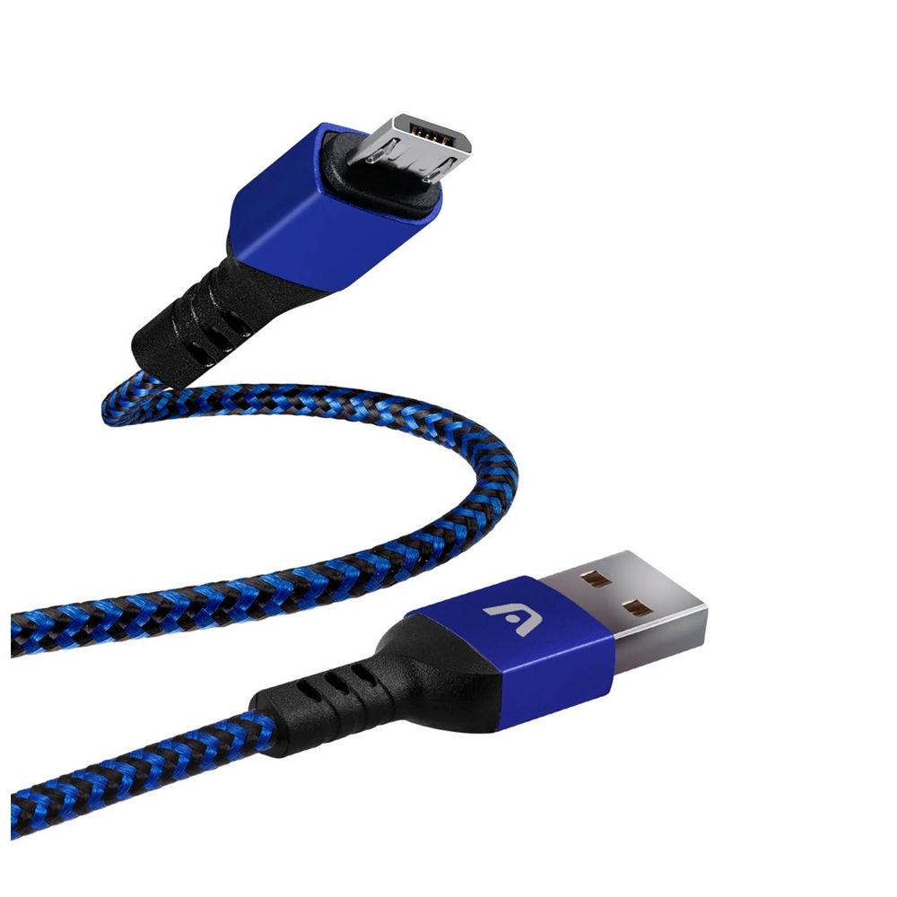 Cabo USB para MicroUSB 1.8M Dura Form Nylon Azul ARG-CB-0021BL - Argom