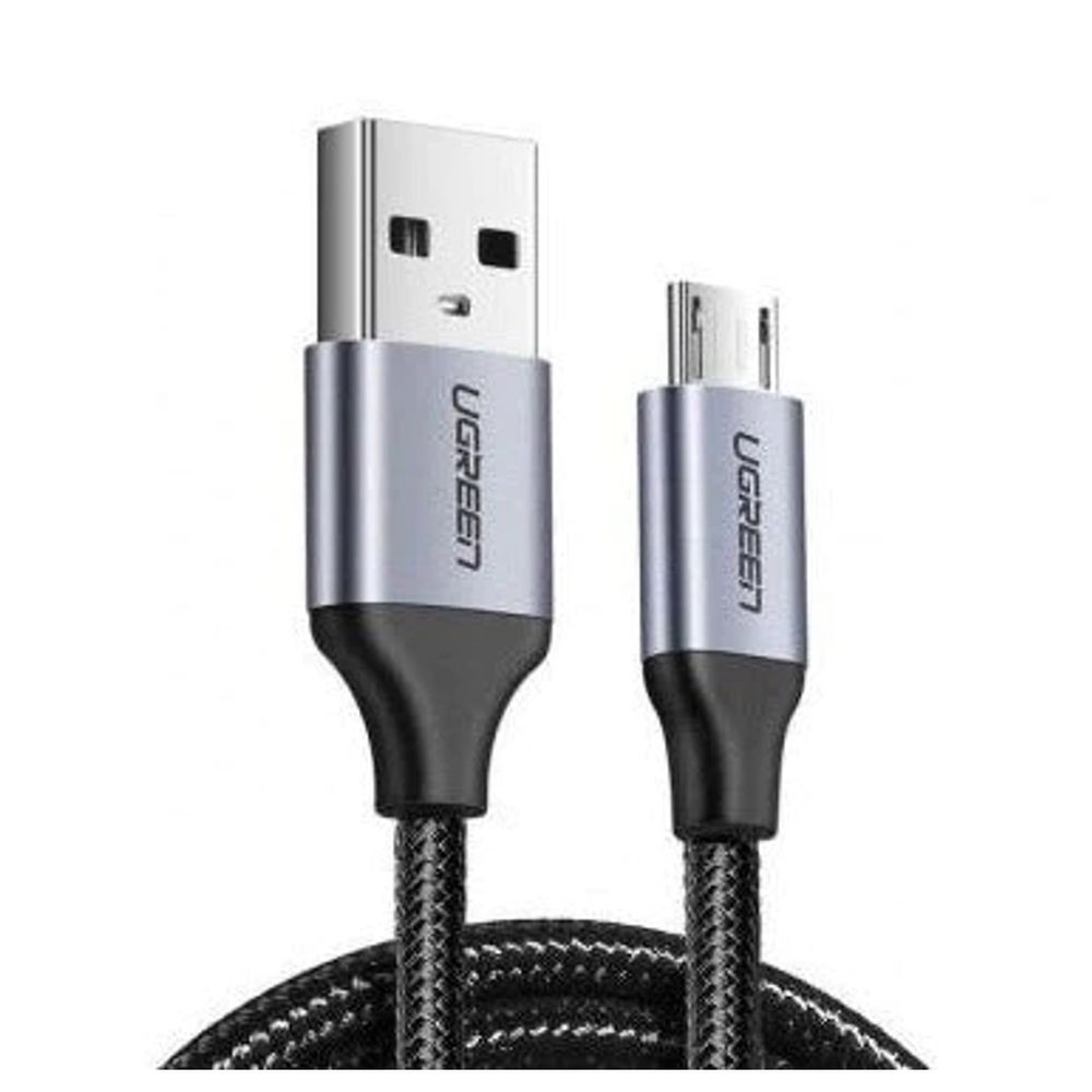 Cabo USB para MicroUSB 2.0M Nylon US290 Preto - Ugreen