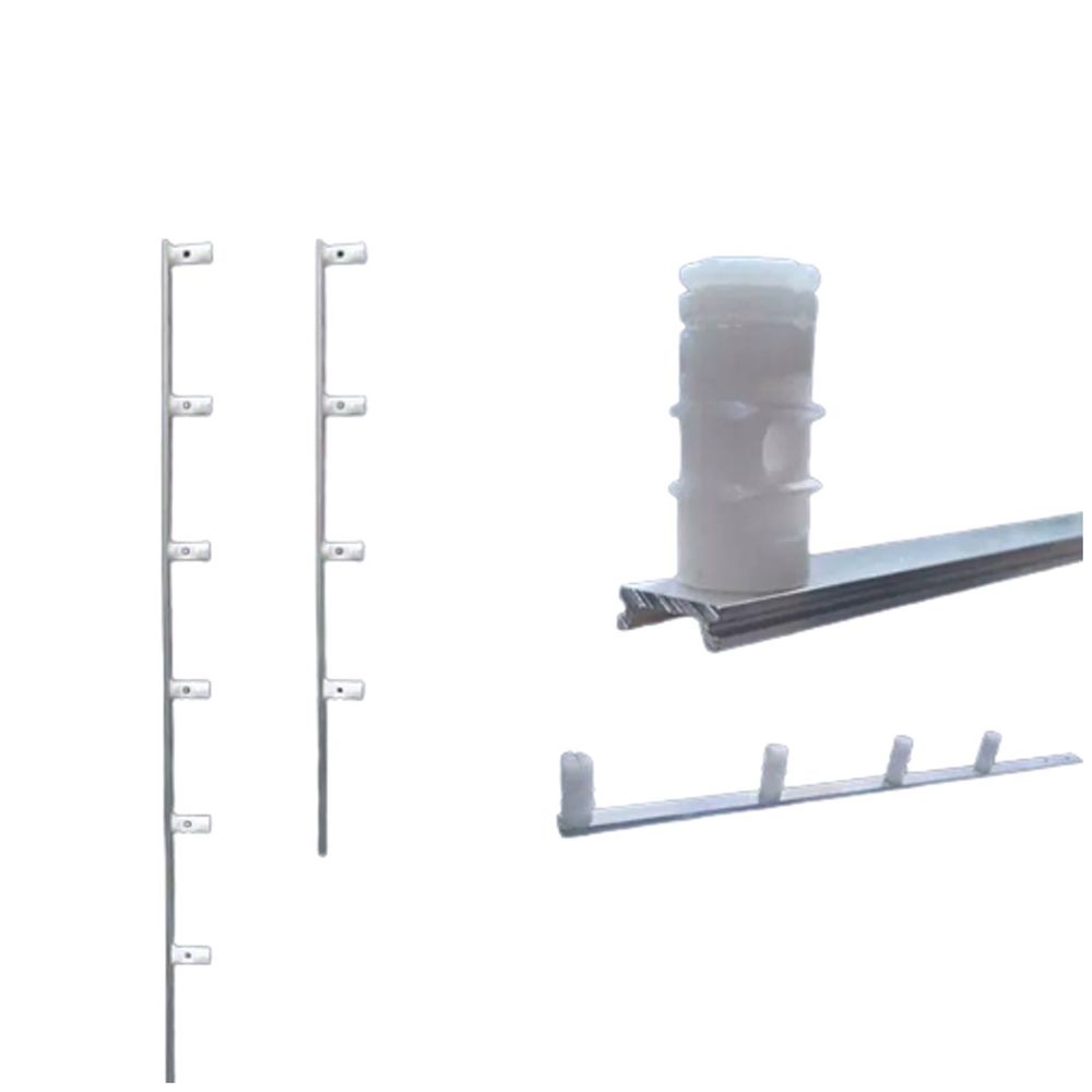 Haste Barra Strong Aluminio para Cerca Eletrica 04 Isolantes 6,0x20mm - Igecast