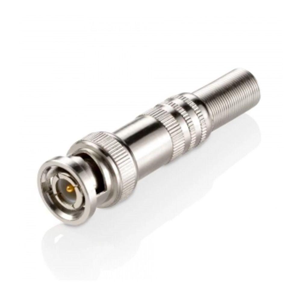 Conector BNC Mola Parafuso 6MM FCBNCPRN - Fontecftv Conector BNC Mola Parafuso 6MM FCBNCPRN - Fontecftv