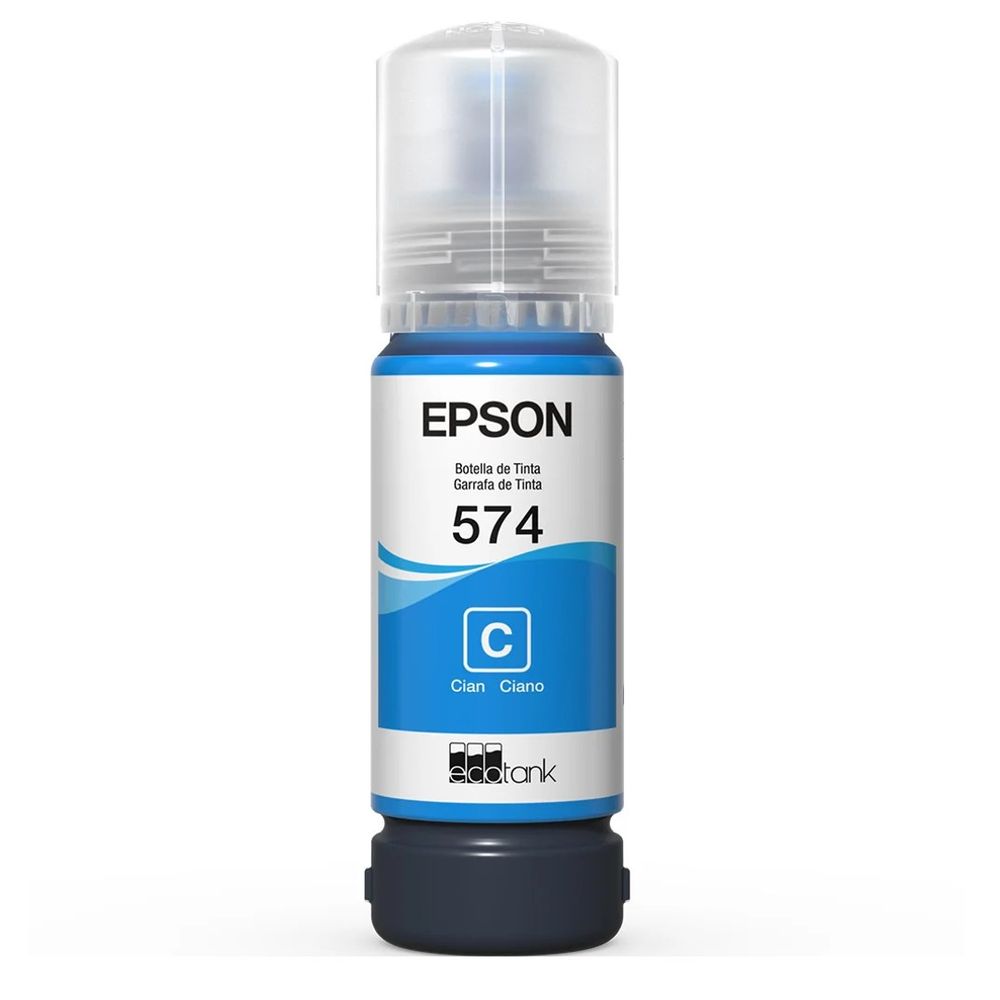 Garrafa de Tinta Epson T574 T574220 Ciano Garrafa de Tinta Epson T574 T574220 Ciano