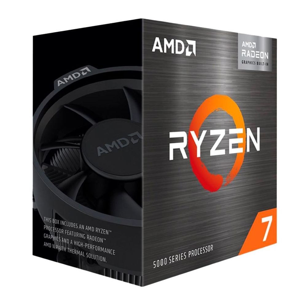 Processador AM4 Ryzen 7 5700G 3.8Ghz 6 core Cache 16Mb 100-100000263BOX - AMD