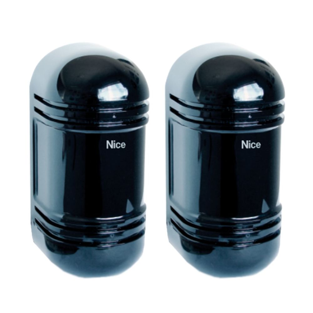 Sensor Infravermelho com fio Atack Black 2 Feixes - Nice Sensor Infravermelho com fio Atack Black 2 Feixes - Nice