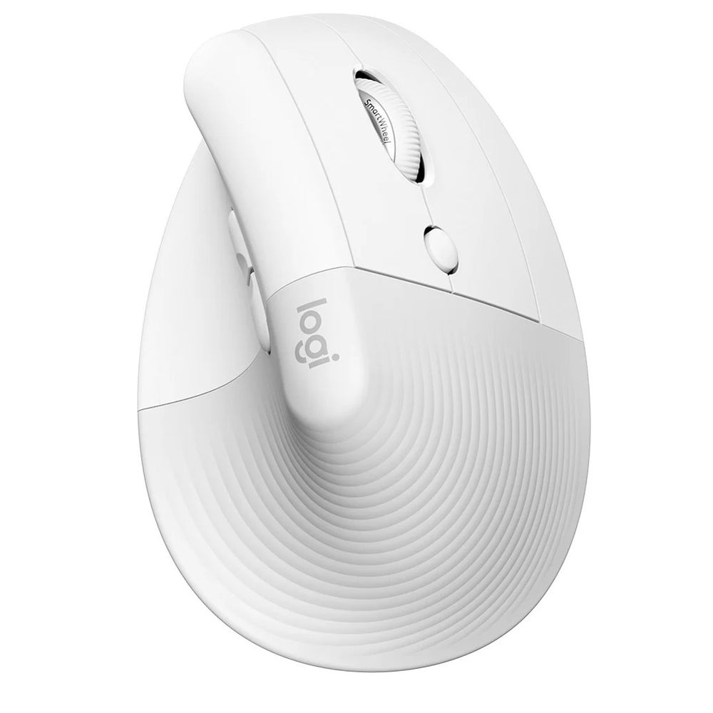 Mouse Sem Fio Lift Vertical Ergonomico Bluetooth Branco - Logitech