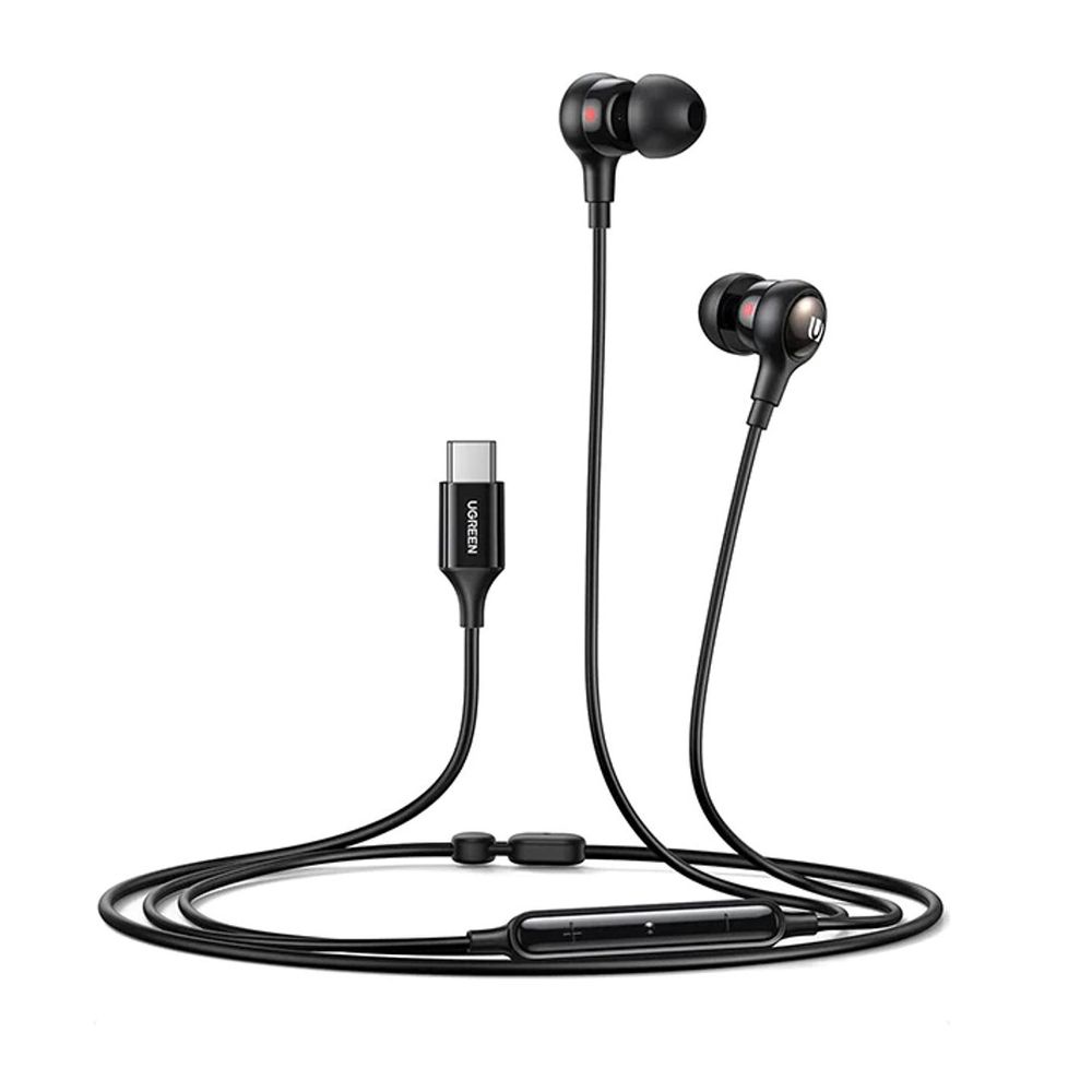 Fone de Ouvido Ugreen Intra Auricular USB-C EP103 Preto Fone de Ouvido Ugreen Intra Auricular USB-C EP103 Preto